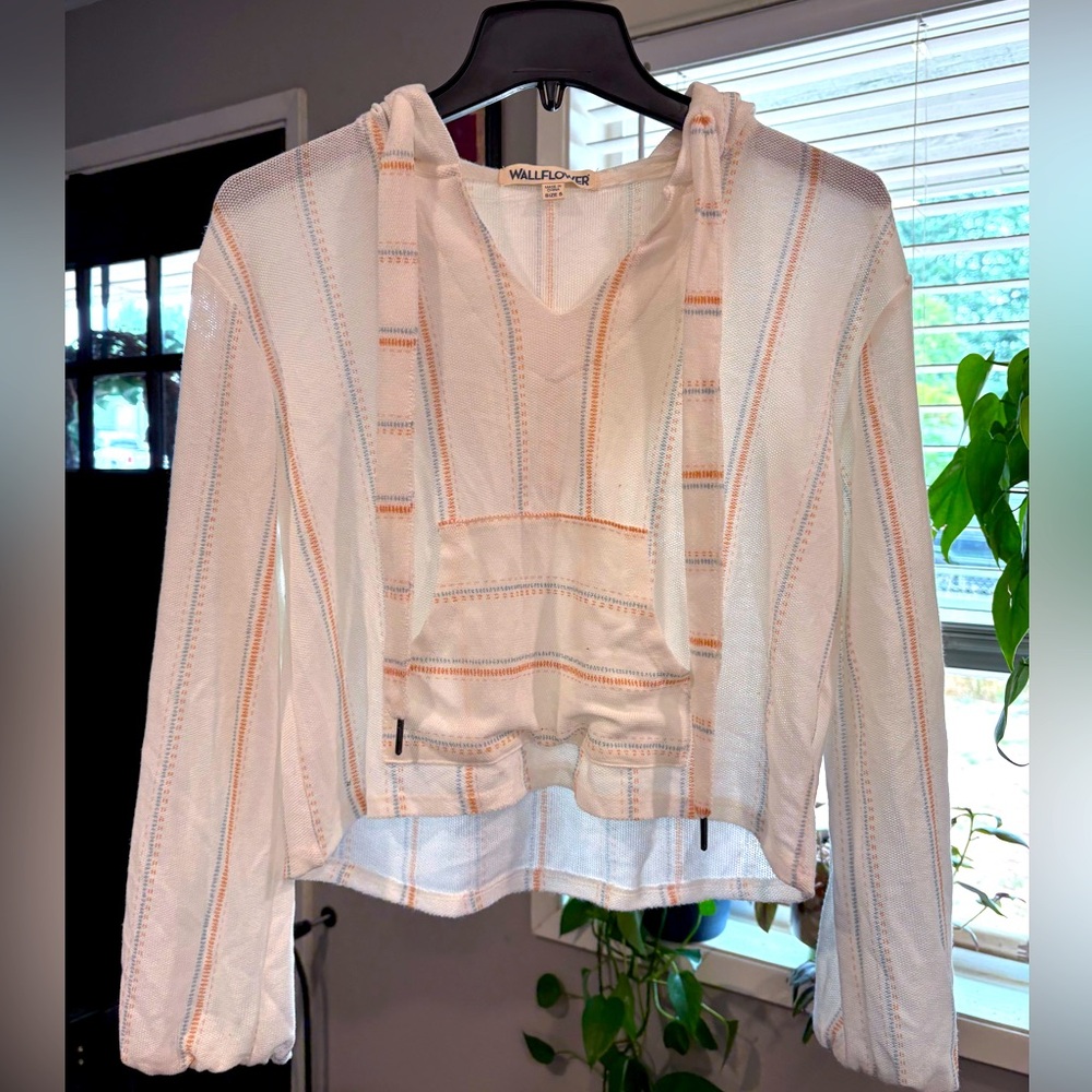Wallflower Light Hoodie with Subtle Stripes junior/womens